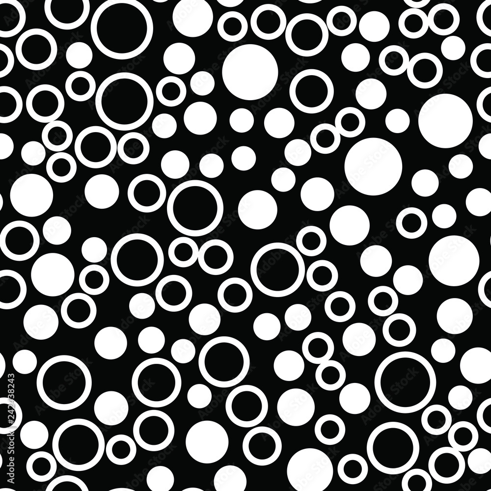 Rounds and circles Seamless vector EPS 10  geometric pattern.