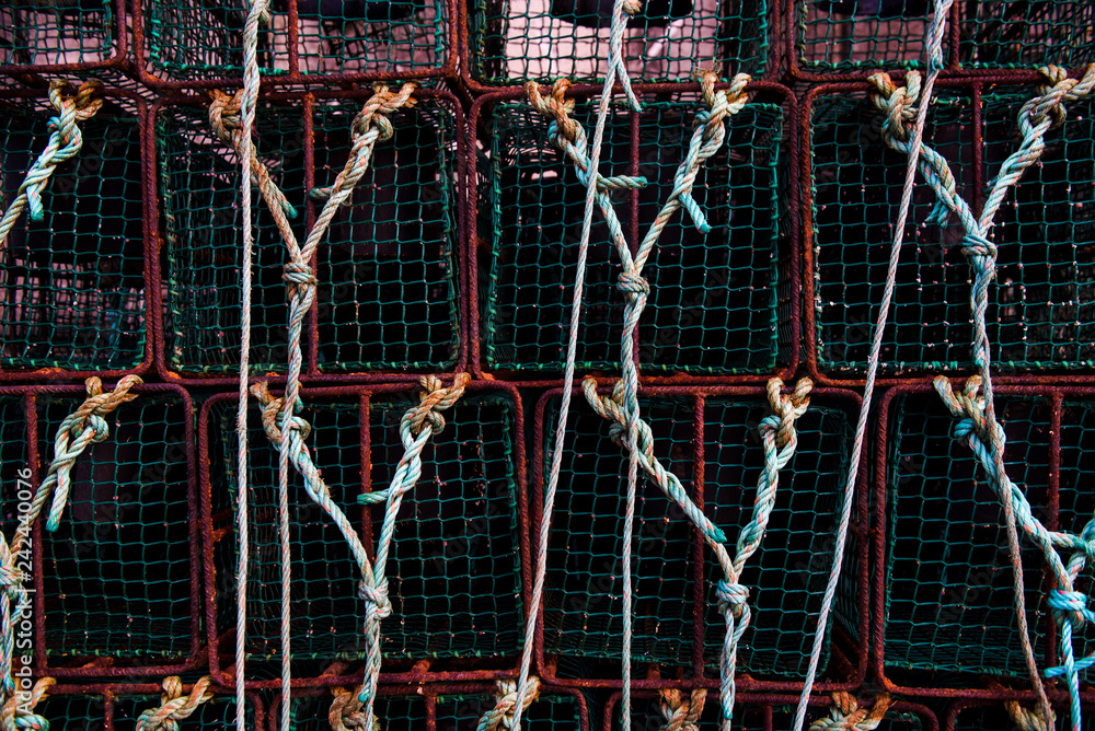 Stack of fishing traps Stack of fishing traps