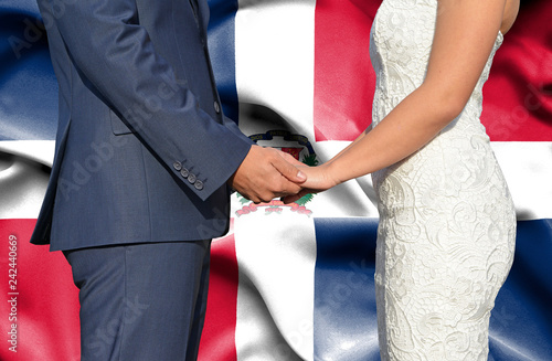 Husband and Wife holding hands - Conceptual photograph of marriage in Dominican Republic