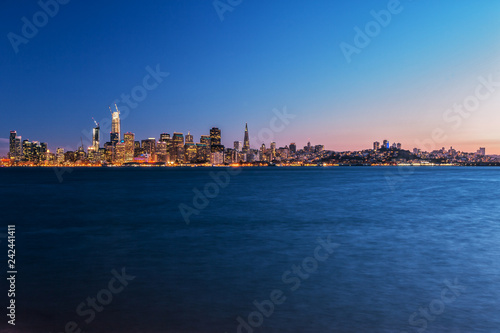 San Francisco Skyline from Treasure Island at Night © susanne2688