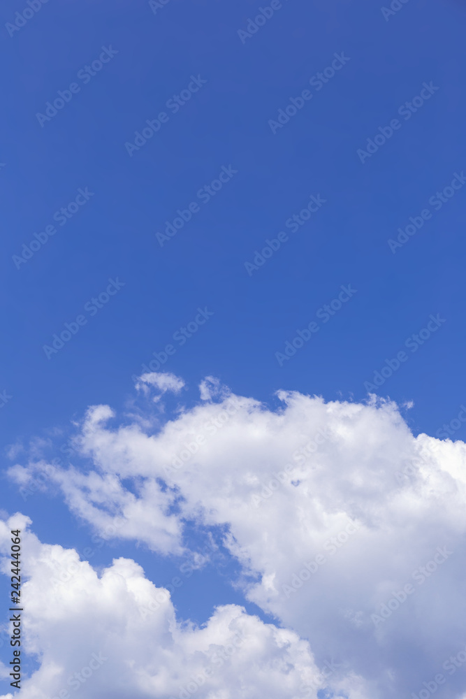 Blue sky background with white clouds, rain clouds on sunny summer or spring day. Blue sky background with white clouds, rain clouds on sunny summer or spring day.