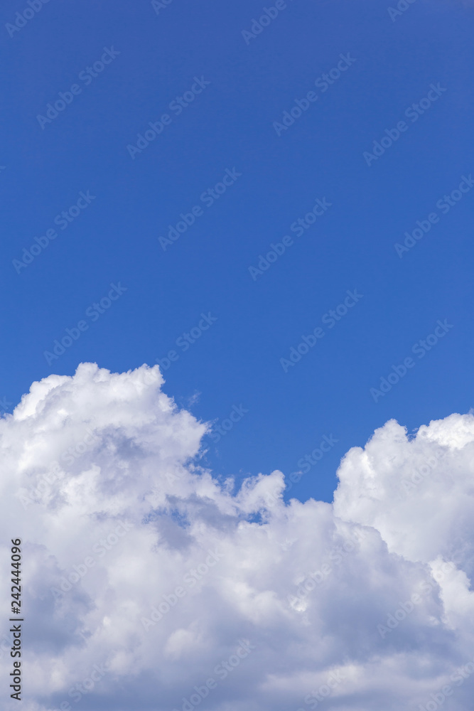 Blue sky background with white clouds, rain clouds on sunny summer or spring day. Blue sky background with white clouds, rain clouds on sunny summer or spring day.