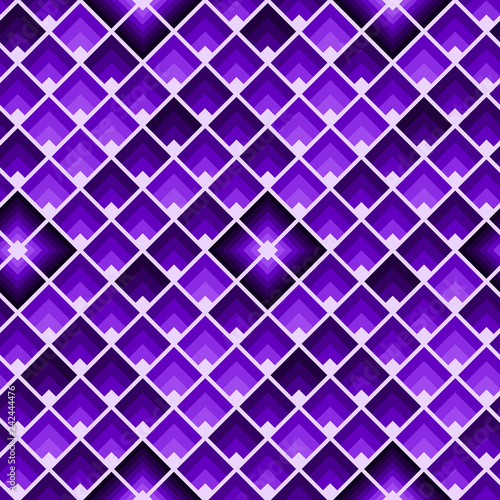 Triangle pattern in ultraviolet color. Geometric seamless texture in shades of purple colour.