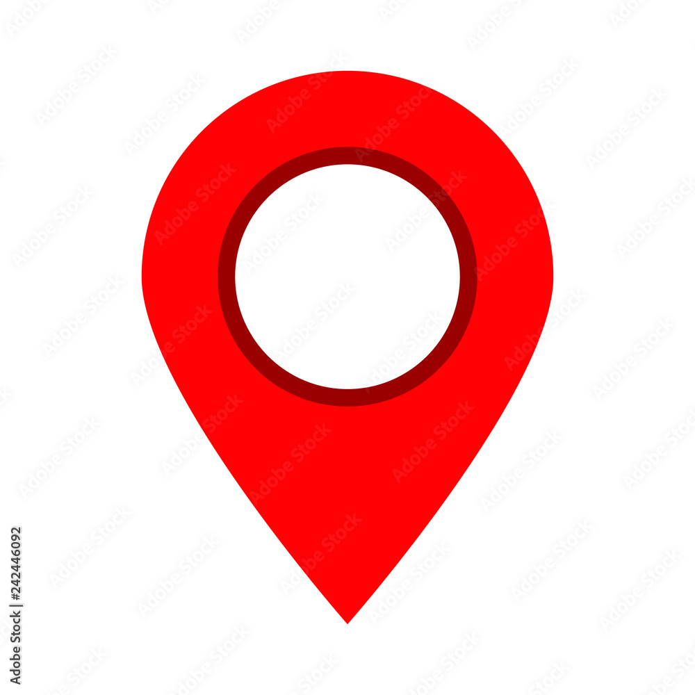 Red maps pin. Location map icon. Location pin. Pin icon vector. Red maps pin. Location map icon. Location pin. Pin icon vector.