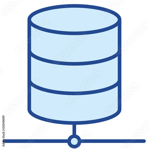 Datenbank / Server Vector Icon Illustration