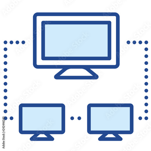 Netzwerk, LAN Vector Icon Illustration