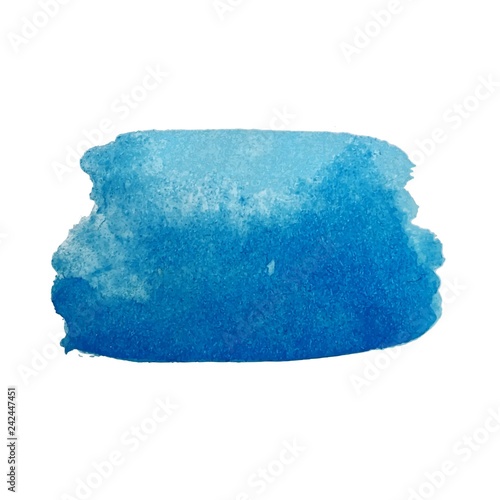 Blue watercolor stain