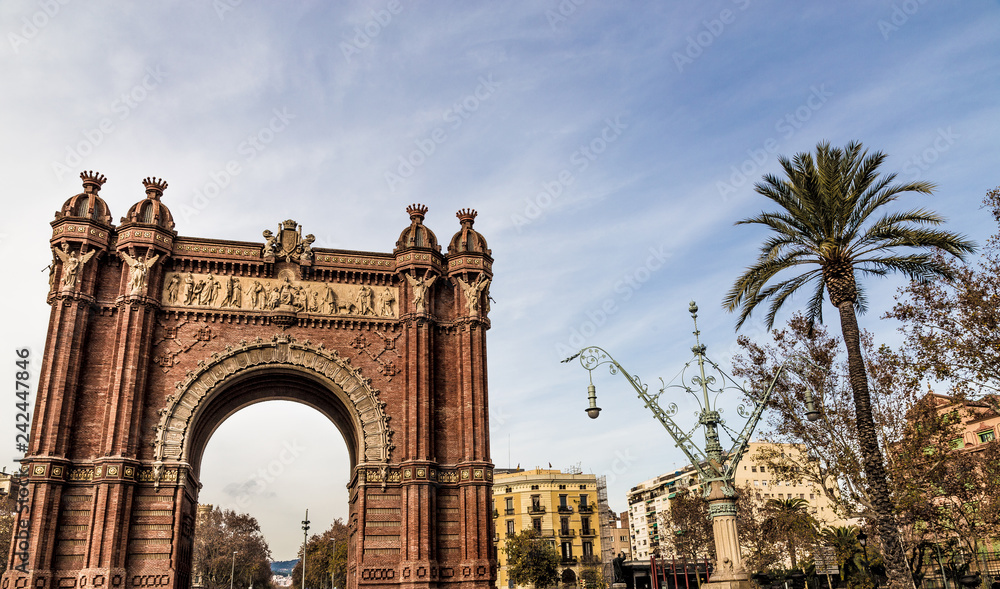 Obraz premium Arc de Triompf Barcelona Spanien Europa