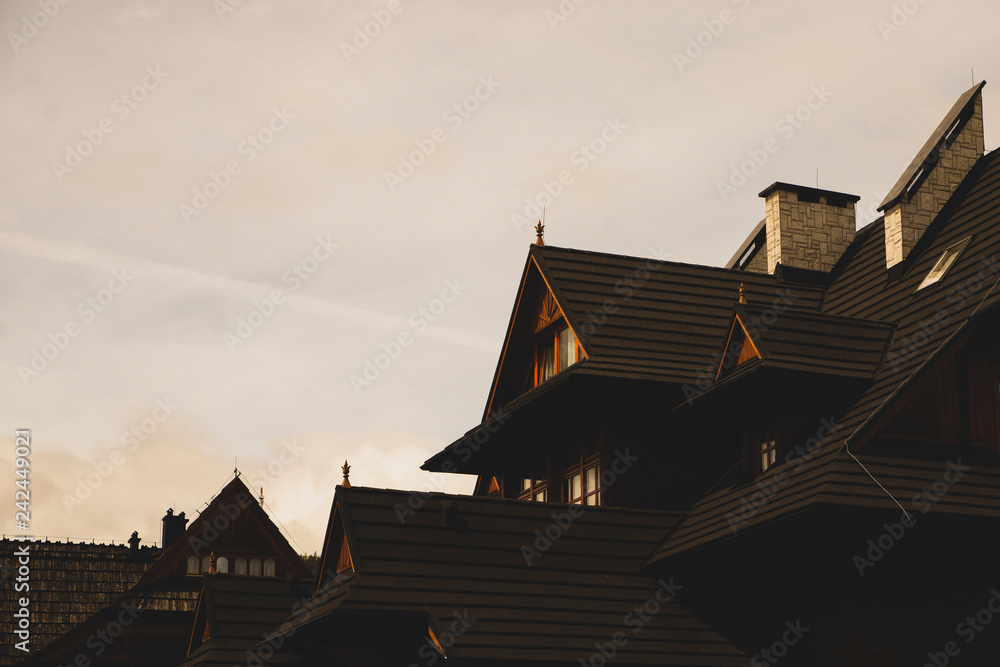 traditional highlander house in the Tatra Mountains traditional highlander house in the Tatra Mountains