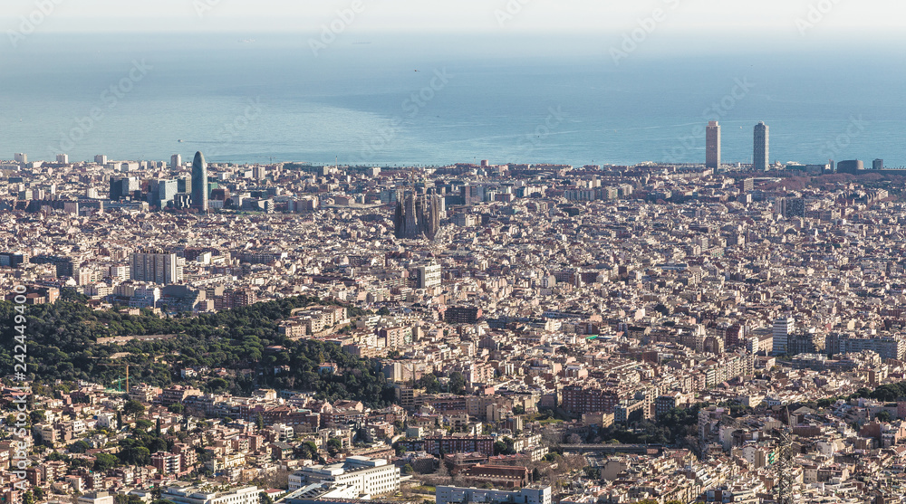 Skyline von Barcelona Spanien Europa