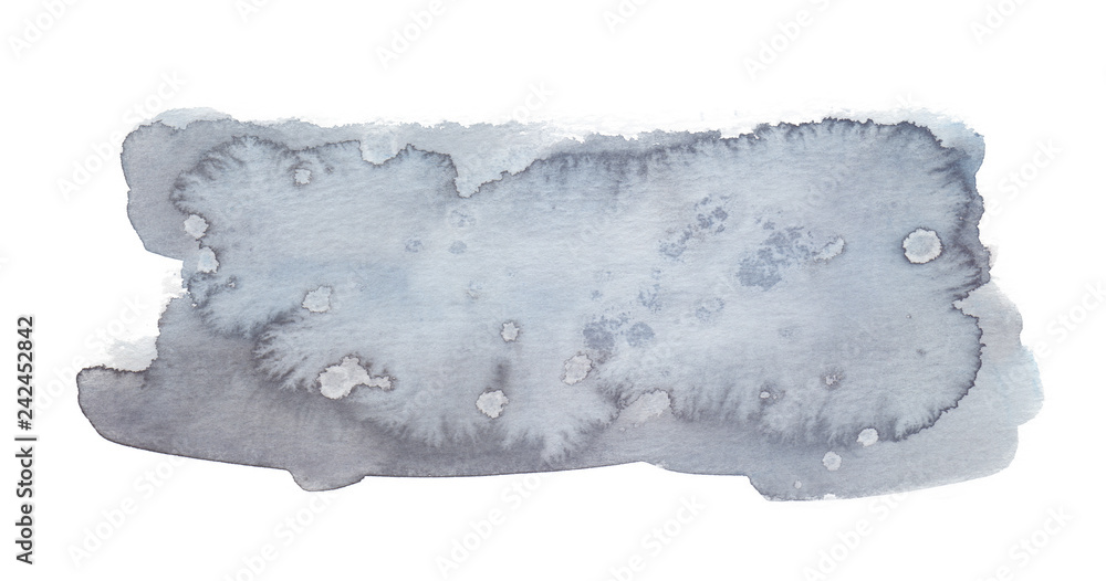 Cold light grey backdrop painted in watercolor on clean white background Cold light grey backdrop painted in watercolor on clean white background
