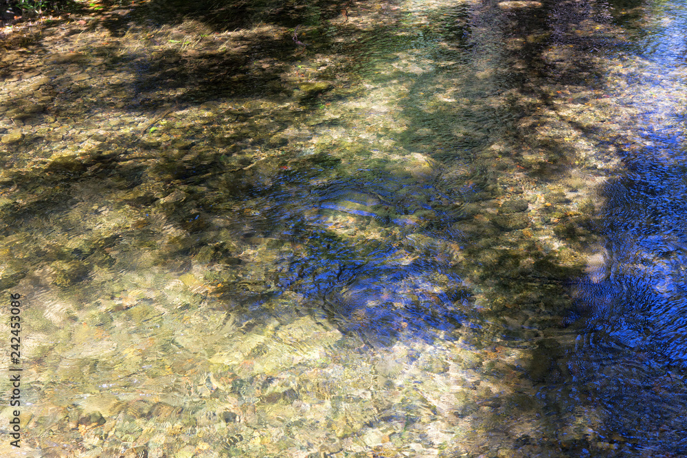 Rippled water on Oliver Creek in The Daintree, Tropical North Queensland, Australia