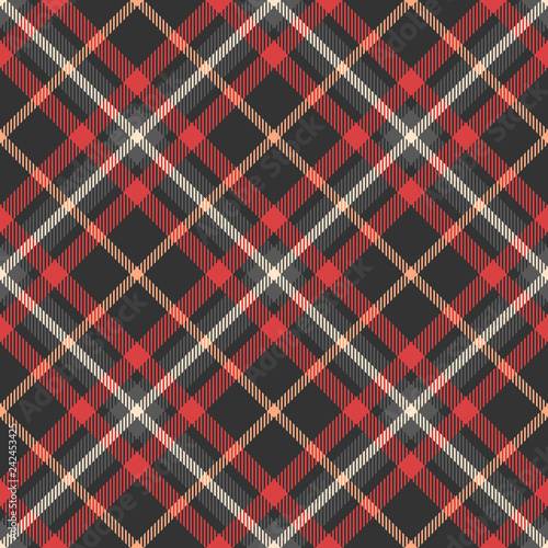 Classic tartan, Merry Christmas seamless patterns.