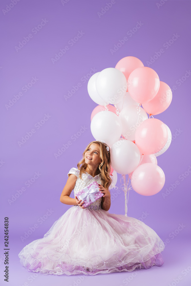 Pretty little girl dressed in princess dress Pretty little girl dressed in princess dress