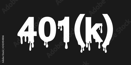 401k retirement plan for employees has problems and troubles - fianncial savings are lost because of bankruptcy. Vector illustration