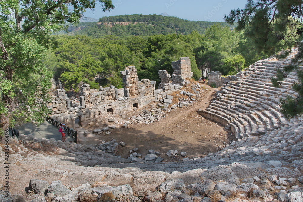 The ruins of the ancient city of Phaselis