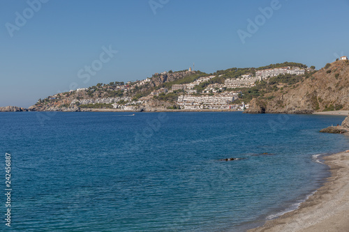 Beautiful beach in a coastal area of southern Spain