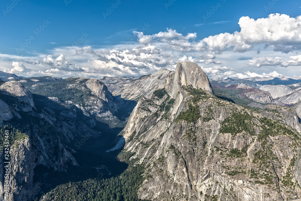 View from Glacier Point over Half Dome and Yosemite Valley View from Glacier Point over Half Dome and Yosemite Valley