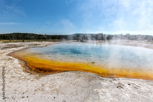 Rainbow Pool in Yellowstone National Park