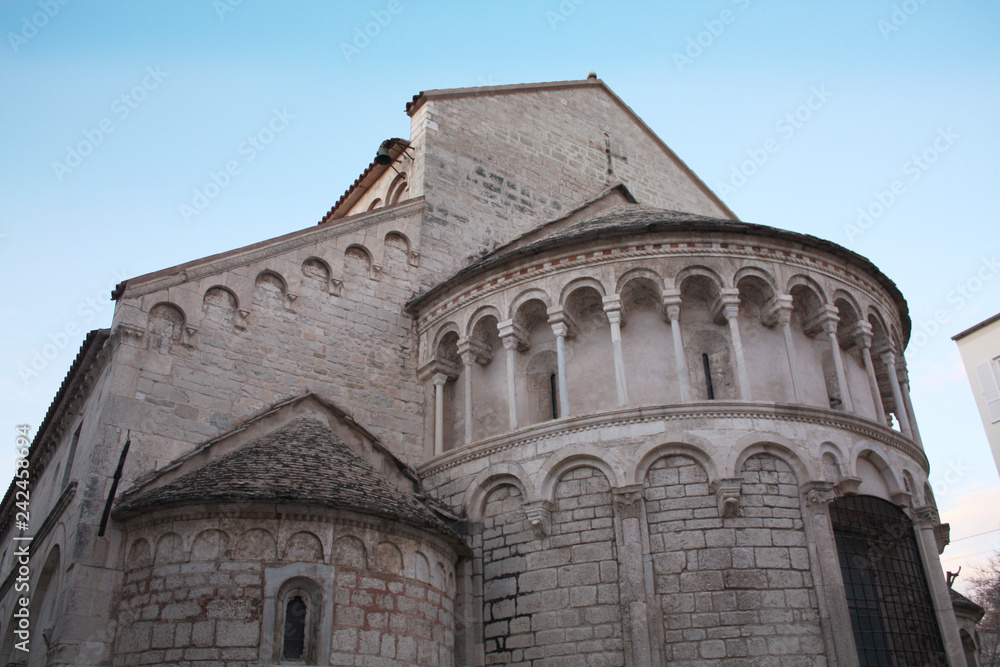 The Church of St. Chrysogonus. Zadar. Croatia. Romanesque style. Details	