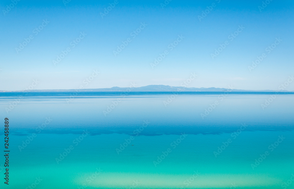 Colourful view of the Sithonia Peninsula in Halkidiki, Greece on a summers day Colourful view of the Sithonia Peninsula in Halkidiki, Greece on a summers day