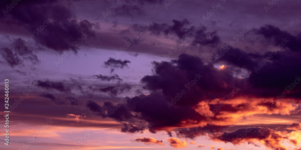 Purple Sky Background