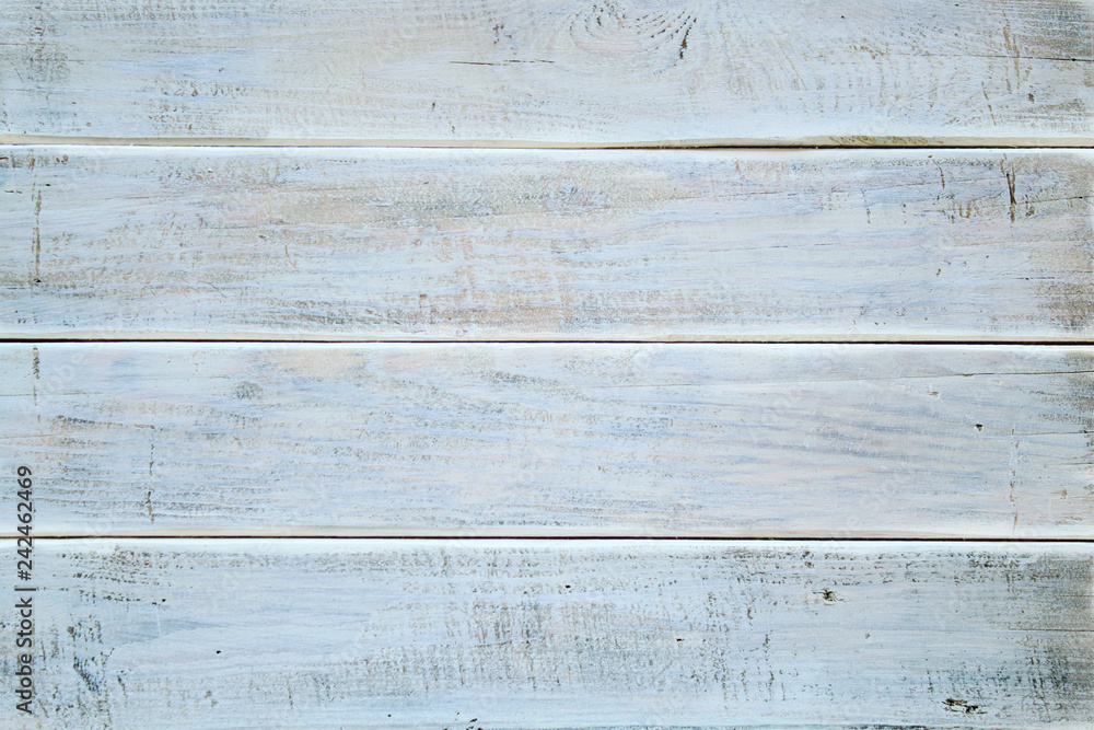 White wood texture background. Wooden table top view Stock Photo