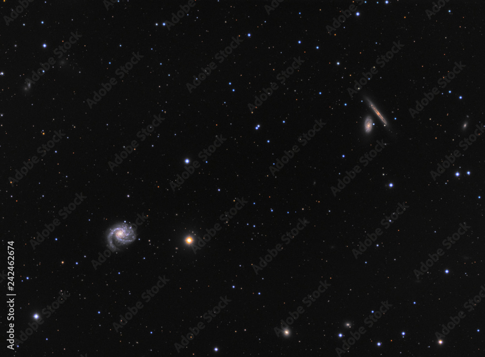 Galaxy M99 (Messier 99) in constellation Coma Berenicus