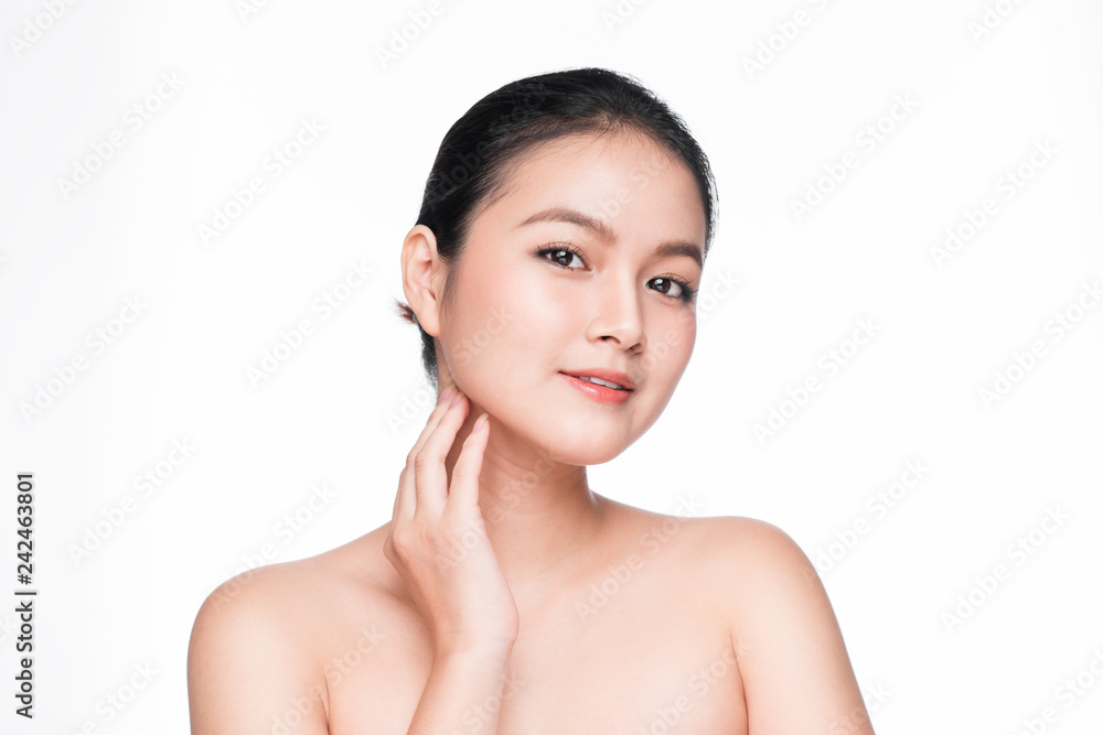 Facial treatment. Beautiful asian woman portrait with perfect skin. Facial treatment. Beautiful asian woman portrait with perfect skin.