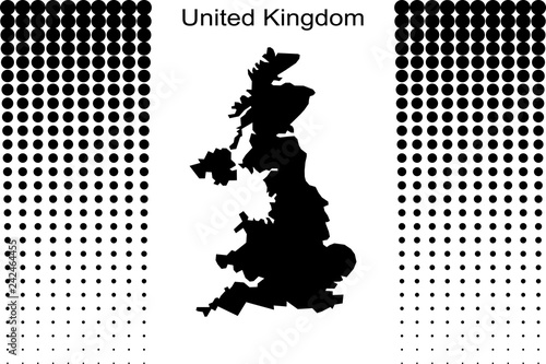 United Kingdom contour vect...
