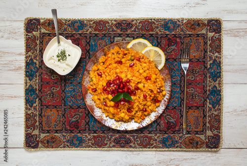 Turkish Bulgur Pilaf With Tomatoes
 photo