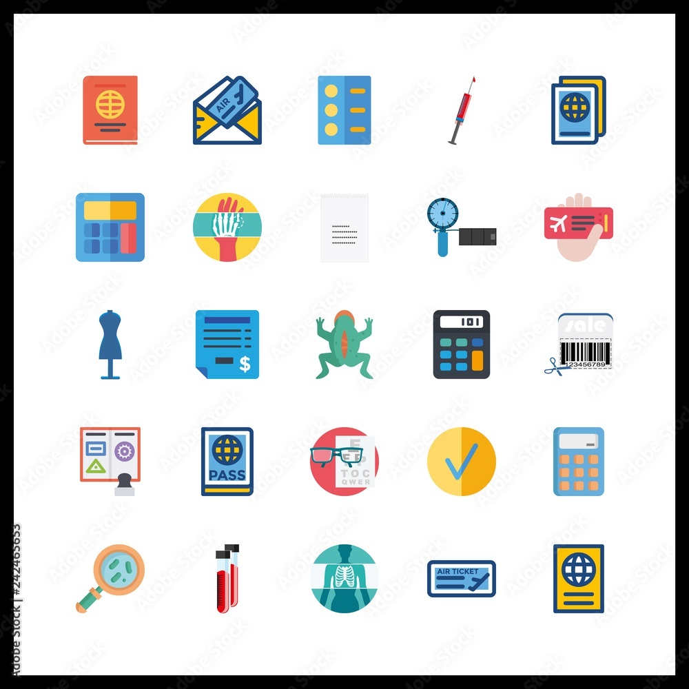 25 check icon. Vector illustration check set. shopping tolls and barcode icons for check works 25 check icon. Vector illustration check set. shopping tolls and barcode icons for check works