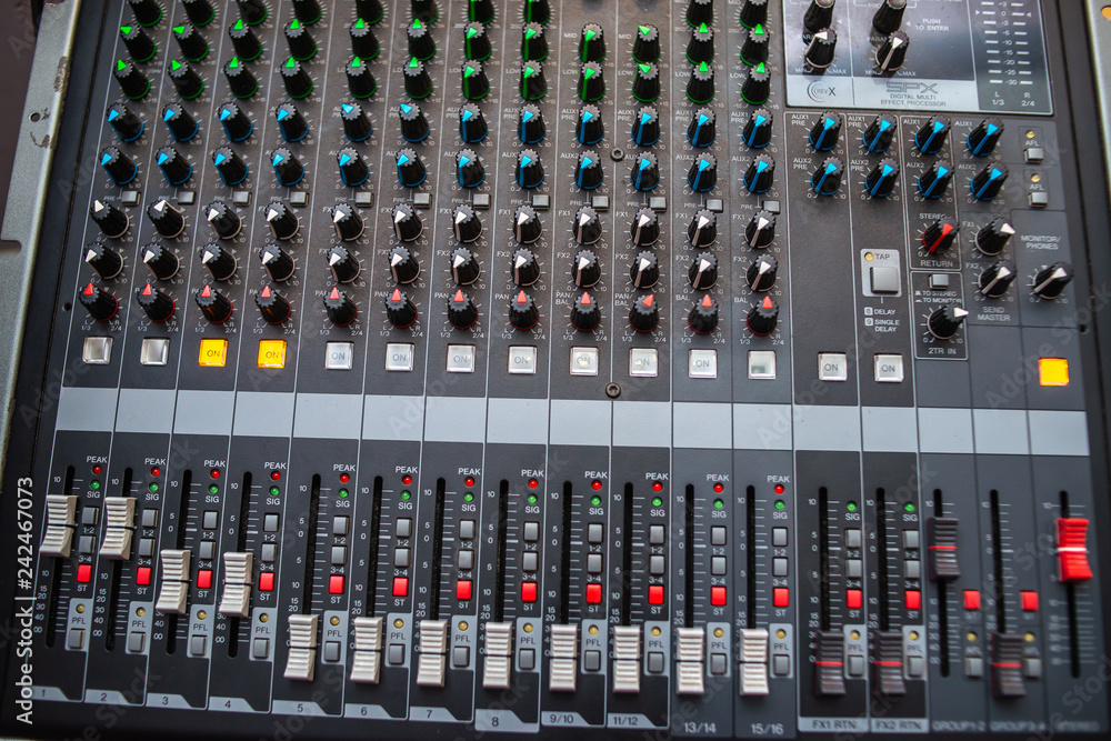 mixing console