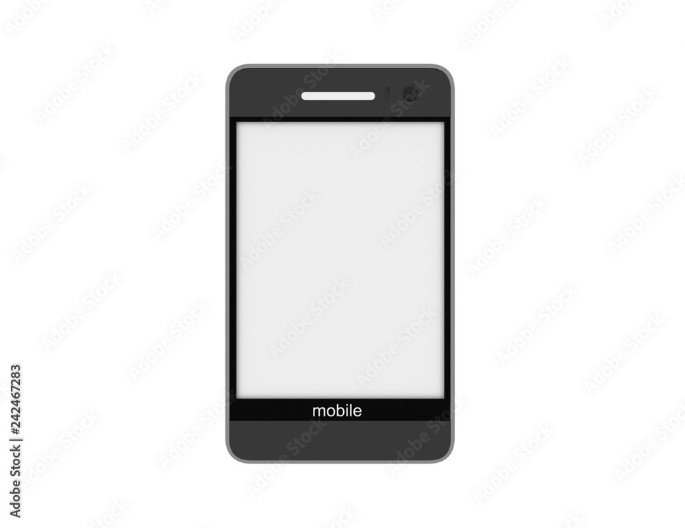 Modern mobile phones with touchscreen Modern mobile phones with touchscreen