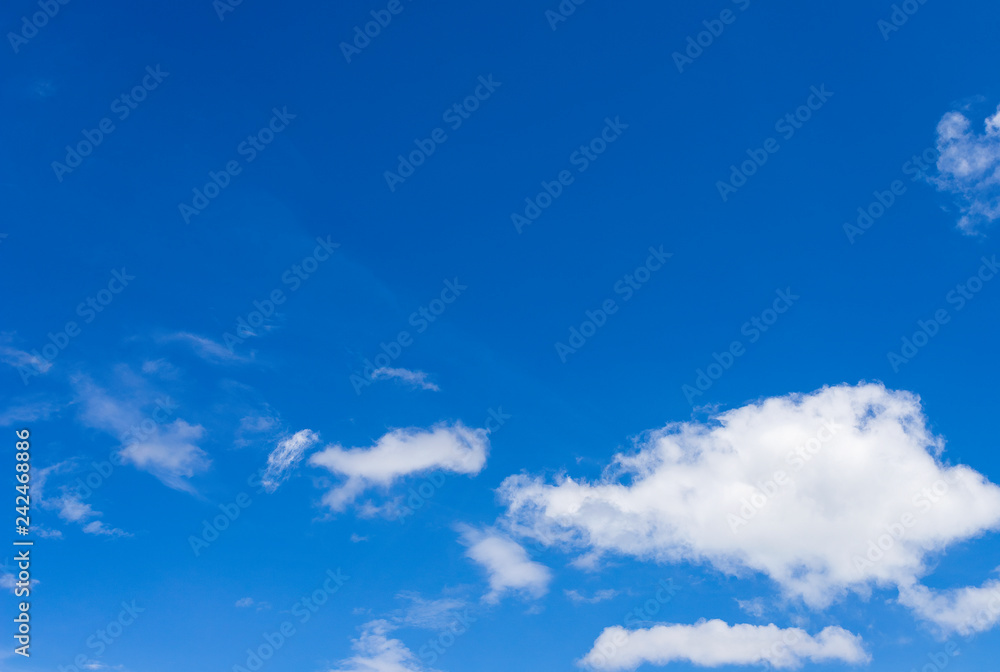 blue sky with clouds background