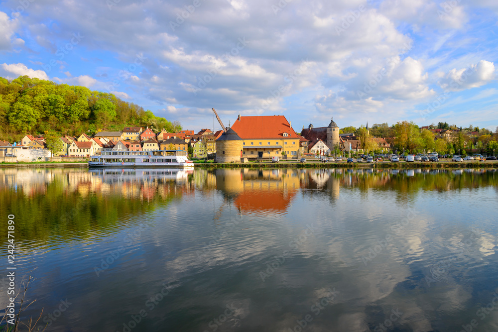 Germany, Bavaria, Franconia, Lower Franconia, Marktbreit at Main river Germany, Bavaria, Franconia, Lower Franconia, Marktbreit at Main river