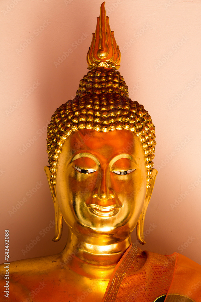 golden buddha at Wat Pho in bangkok .thailand