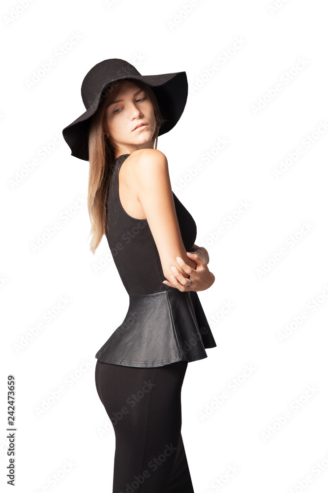Portrait of beautiful fashion model. Isolated on white backgroyund. Portrait of beautiful fashion model. Isolated on white backgroyund.