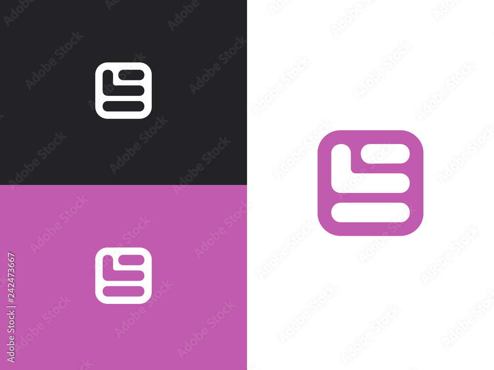 Initial letter E logo design template elements Initial letter E logo design template elements
