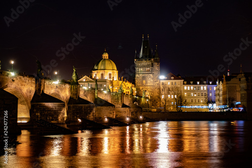 Charles bridge lights