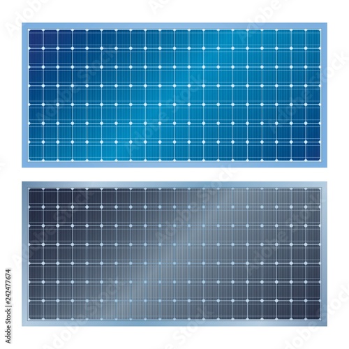 Solar Cell vector art illustration, isolate on white