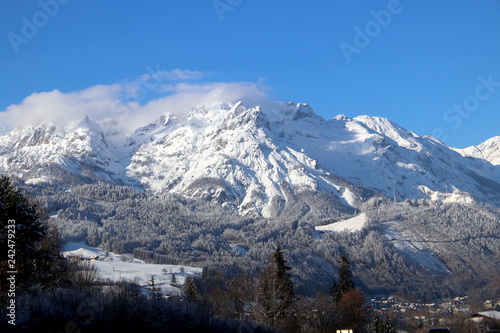 Austrian mountains in winter