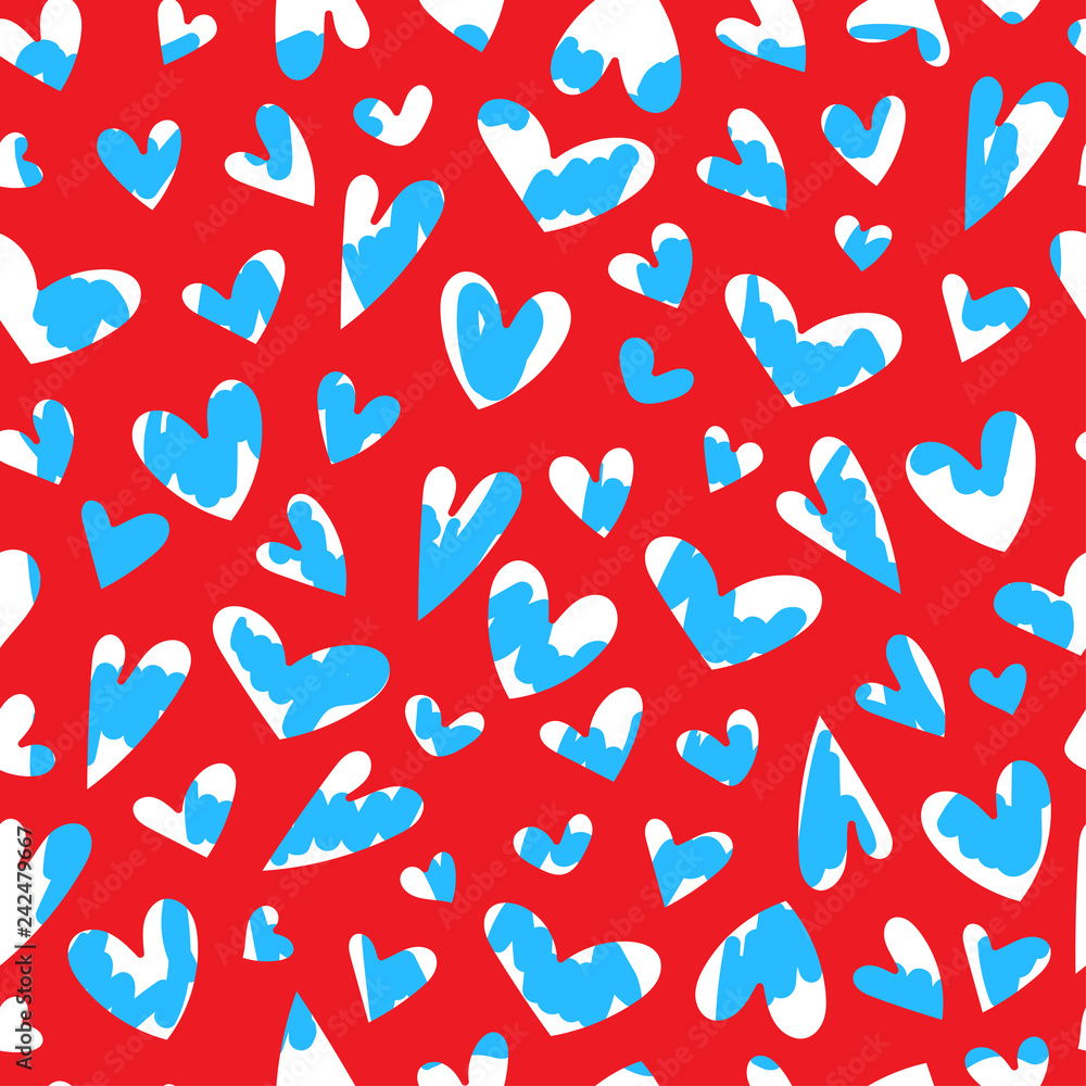 Seamless pattern with heart for the Happy Valentine's Day. For holidays greeting cards,banners,wallpapers and craft paper.Vector illustration Seamless pattern with heart for the Happy Valentine's Day. For holidays greeting cards,banners,wallpapers and craft paper.Vector illustration
