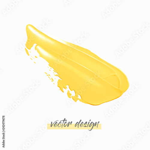 Paint texture smudge isolated on white background illustration vector