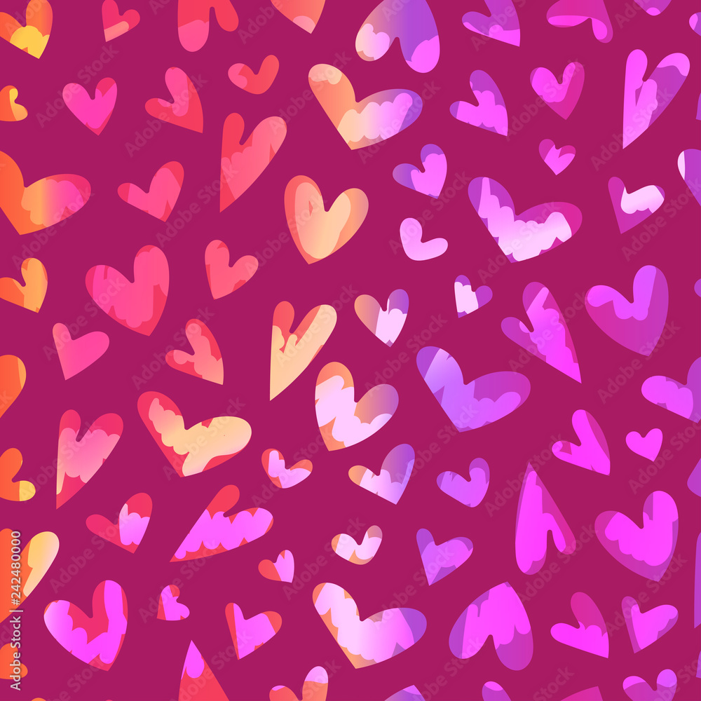 Seamless pattern with heart for the Happy Valentine's Day. For holidays greeting cards,banners,wallpapers and craft paper.Vector illustration Seamless pattern with heart for the Happy Valentine's Day. For holidays greeting cards,banners,wallpapers and craft paper.Vector illustration