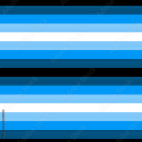 Black white and blue stripe...