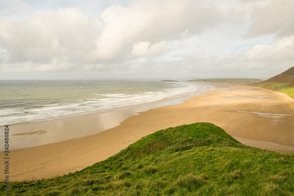 Rhossili Bay, Gower Peninsula, Galles del sud Rhossili Bay, Gower Peninsula, Galles del sud