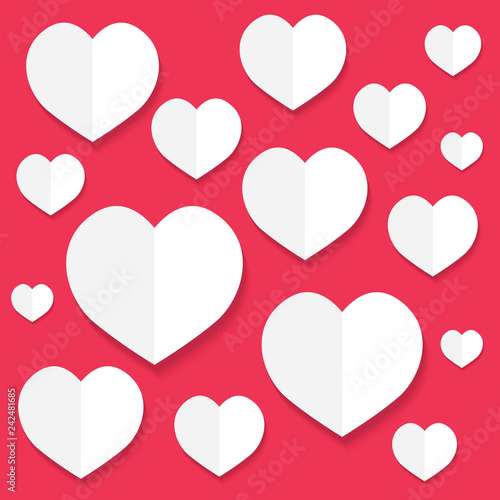 Happy Valentine s Day background- vector illustration