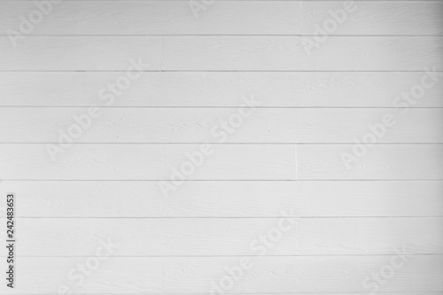 White wooden background planks texture. Horizontal composition.