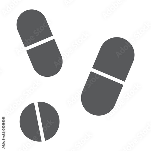 Drugs glyph icon, pharmacy and medicine, pills sign, vector graphics, a solid pattern on a white background.